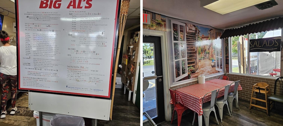 Big Al's Subs Menu