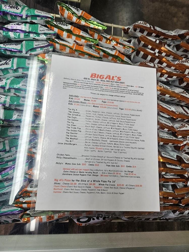 Big Al's Subs Menu image 2